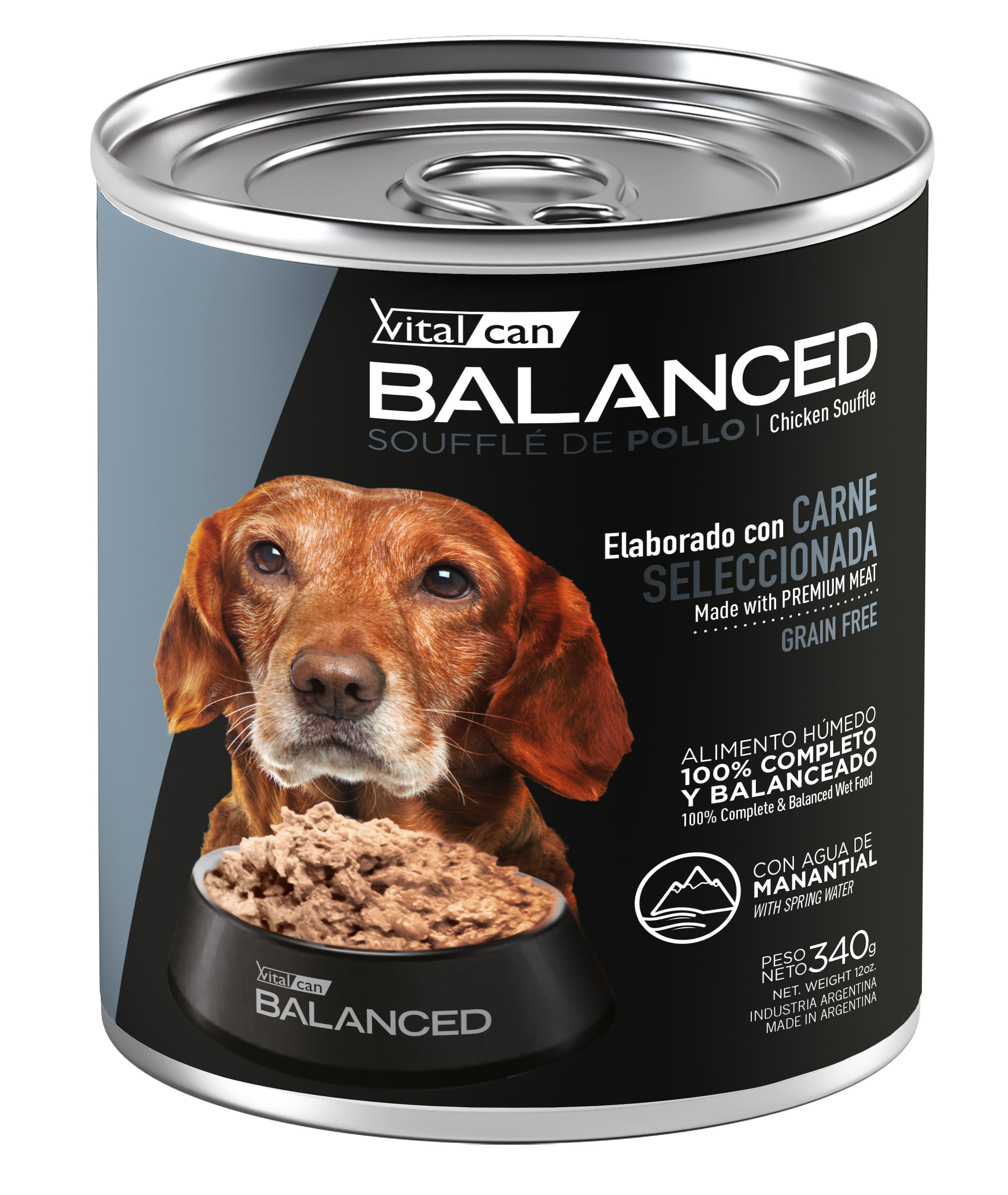Vitalcan Balanced Soufflé De Pollo Perro Senior x 340 gr